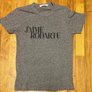 Rodarte Heather Gray Graphic Tee Size XS